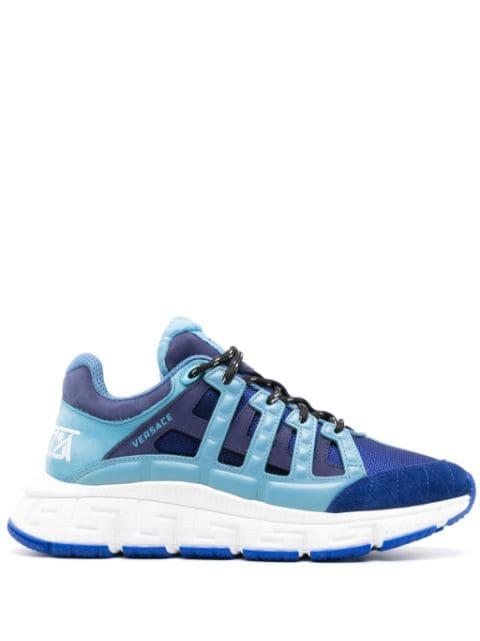 Trigreca leather sneakers by VERSACE