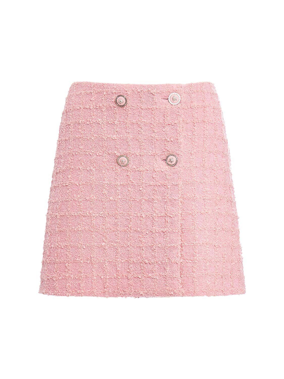 Tweed Mini Skirt by VERSACE