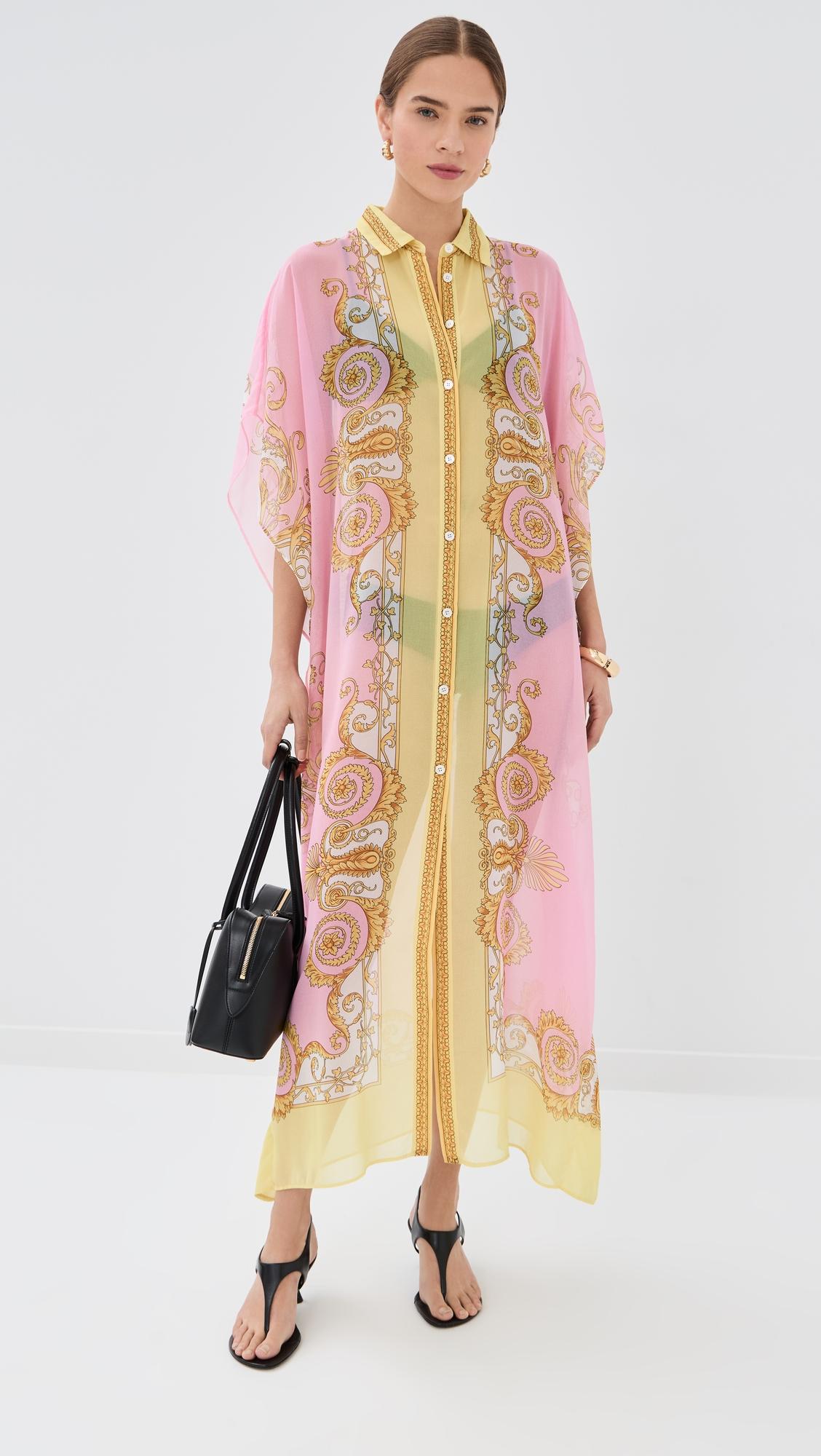 Underwater Barocco Georgette Caftan by VERSACE Underwater Barocco Georgette Caftan by VERSACE