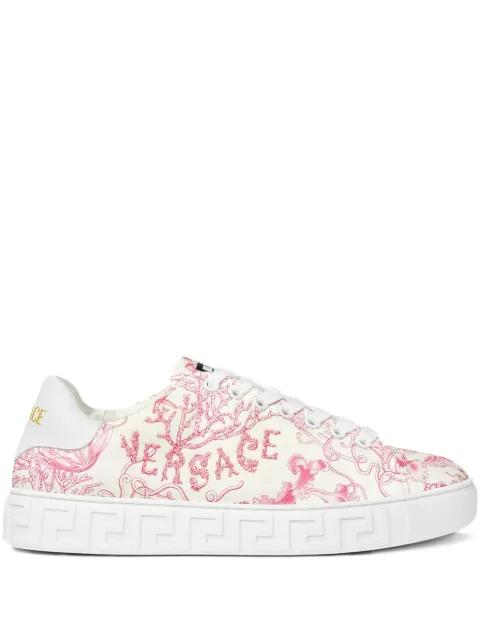 Underwater Barocco Greca sneakers by VERSACE
