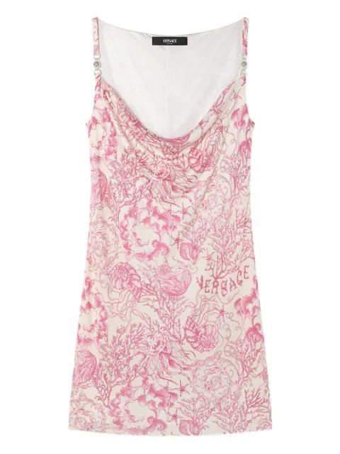 Underwater Barocco mini dress by VERSACE