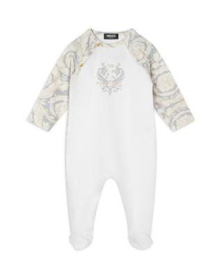 Unisex Barocco Stretch Jersey Footie - Baby by VERSACE