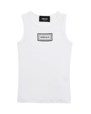 Unisex Ribbed Logo Tank Top - Baby by VERSACE