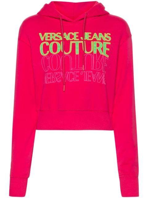 Upside Down cropped sweatshirt by VERSACE