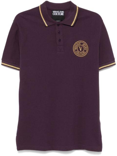 V-Emblem polo shirt by VERSACE