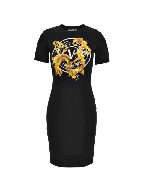 V-emblem dress by VERSACE