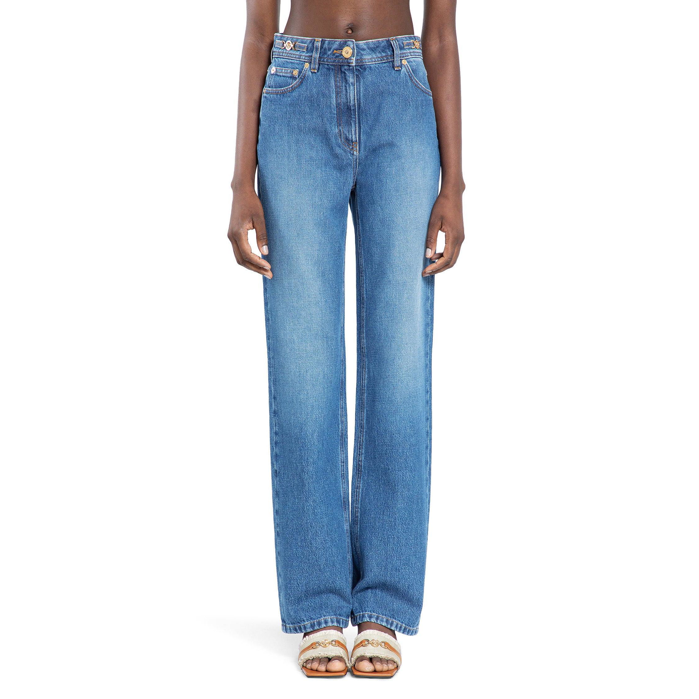 VERSACE WOMAN BLUE JEANS by VERSACE