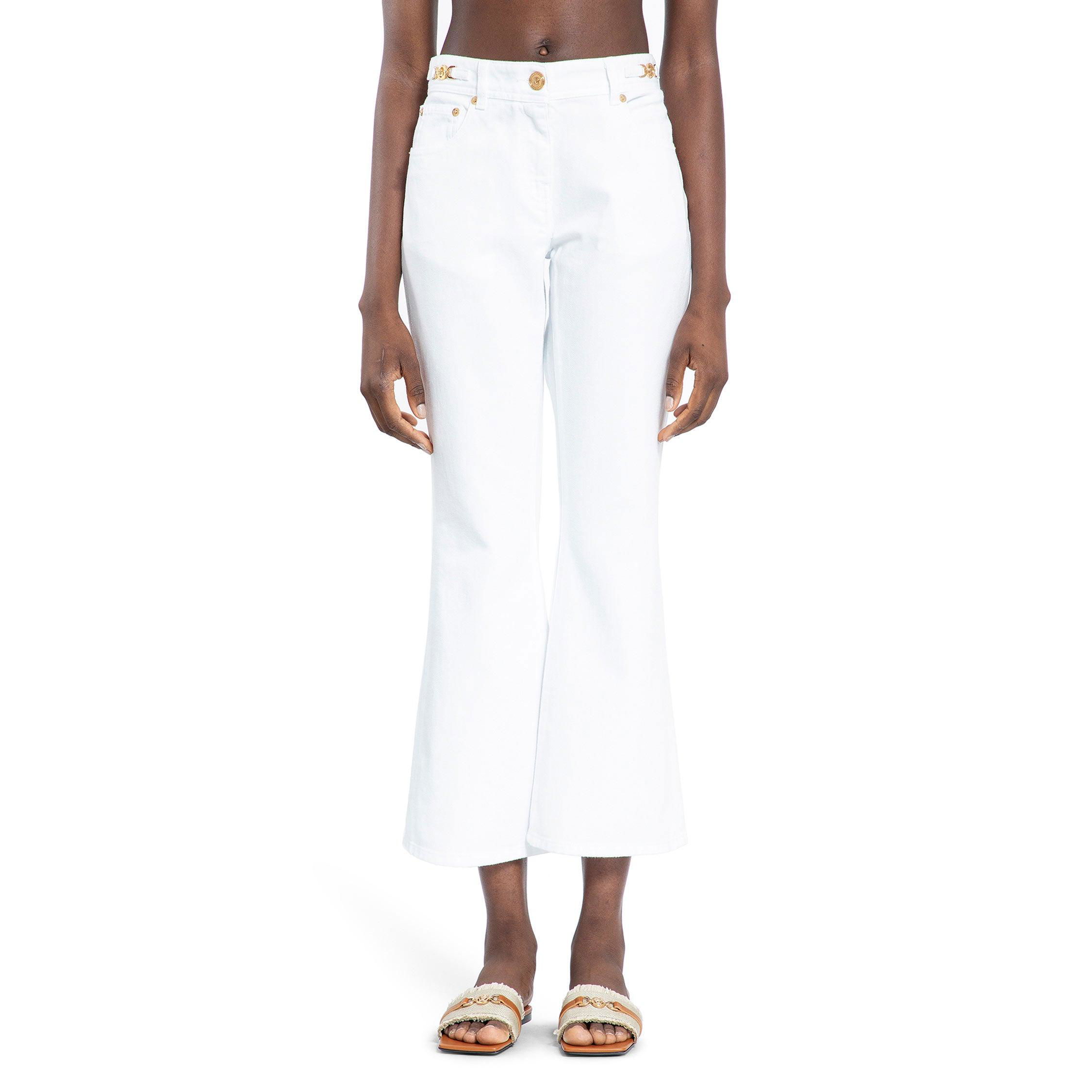 VERSACE WOMAN WHITE JEANS by VERSACE