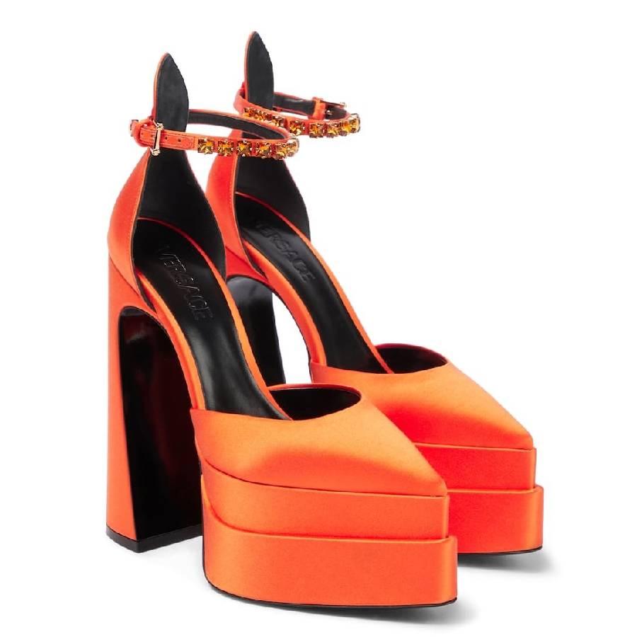 Versace Aevitas Pointy Platform Pumps by VERSACE