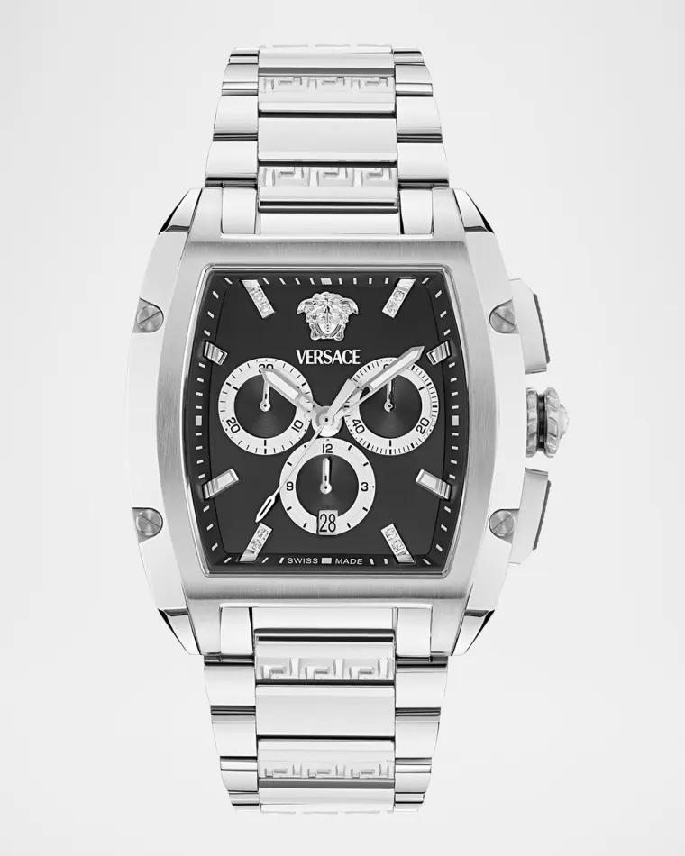 Versace Dominus 42x50mm Stainless Steel Chronograph Watch by VERSACE