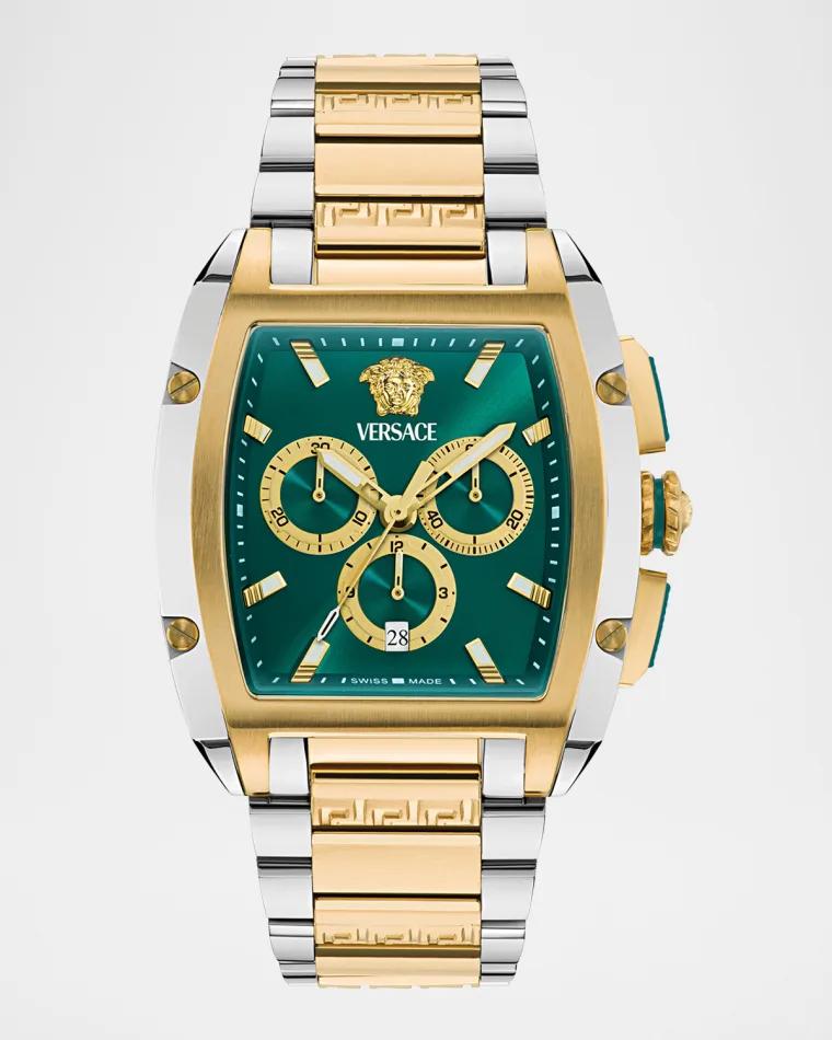 Versace Dominus 42x50mm Two Tone Chronograph Watch by VERSACE