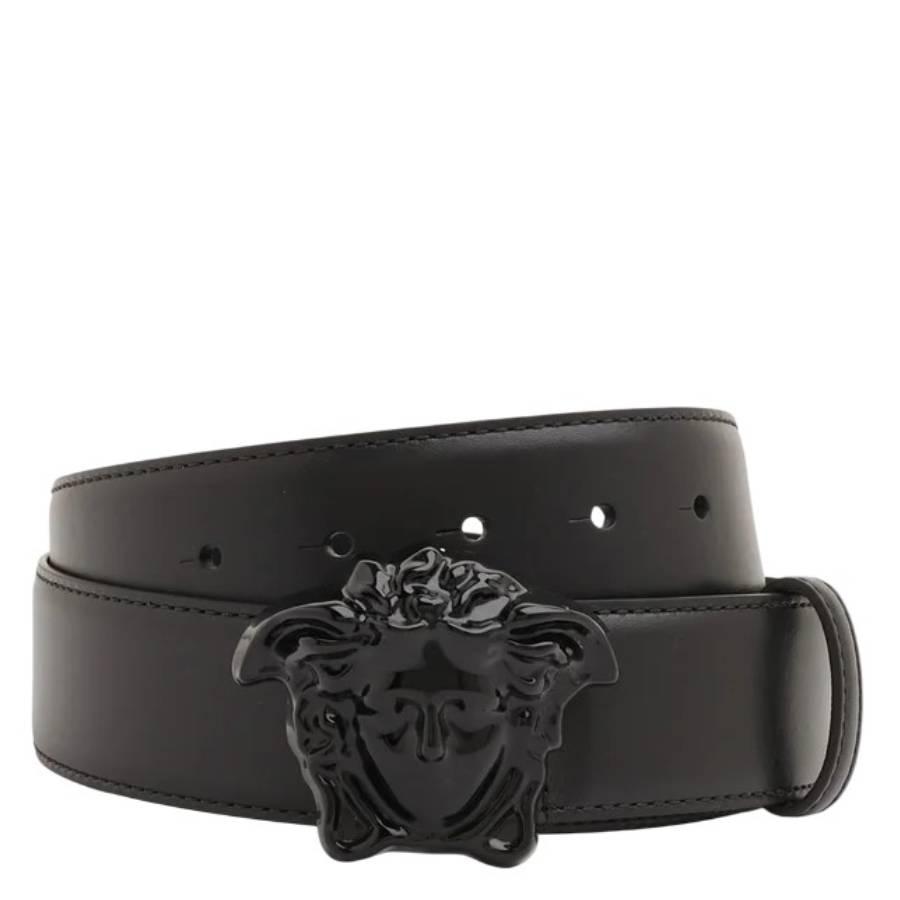 Versace La Medusa Leather Belt by VERSACE