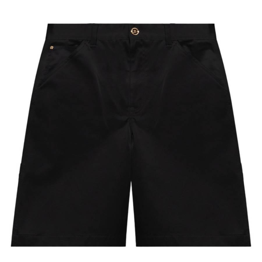 Versace Medusa Hardware Gabardine Cargo Shorts by VERSACE
