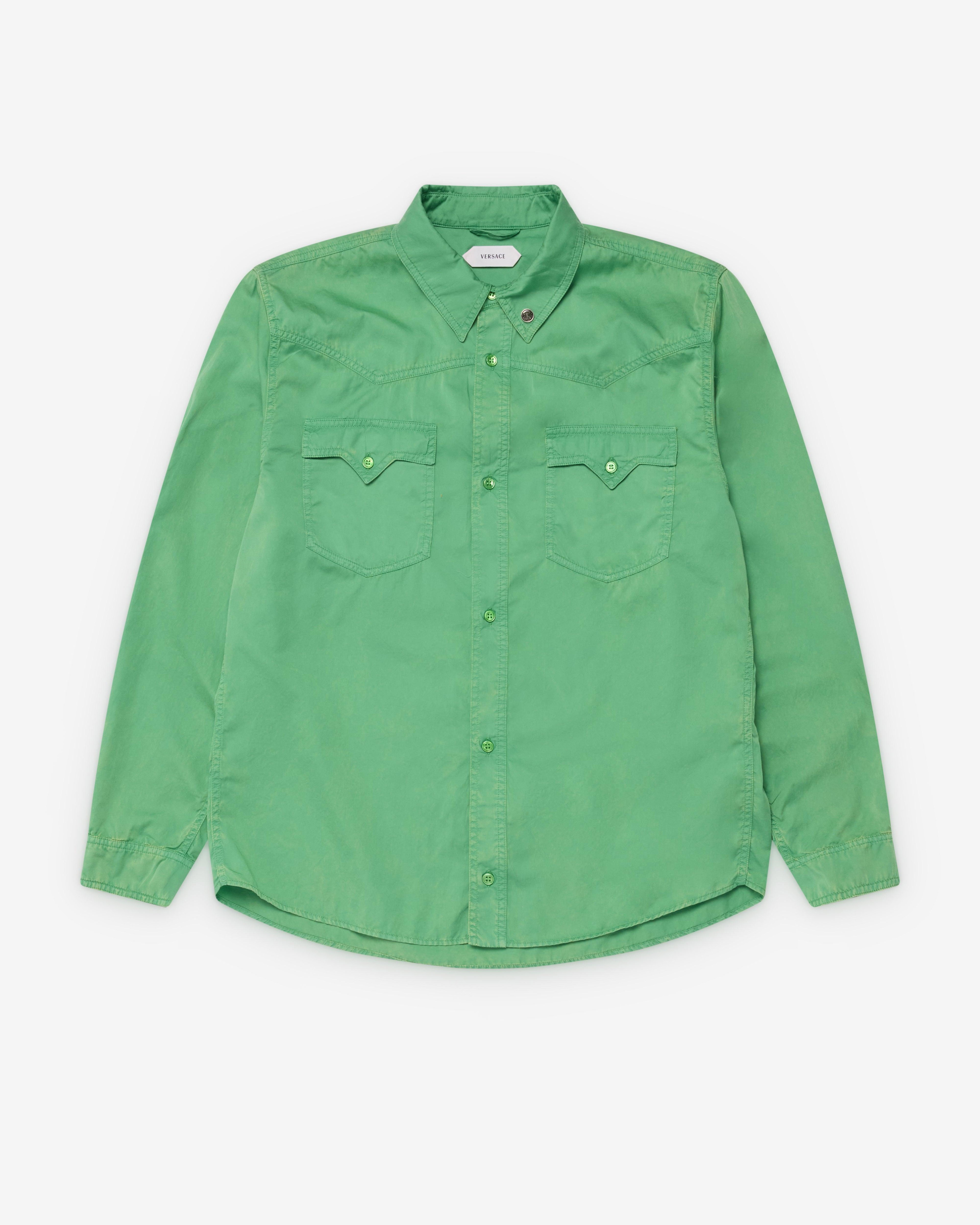 Versace  - Men's Informal Shirt - (Green) by VERSACE