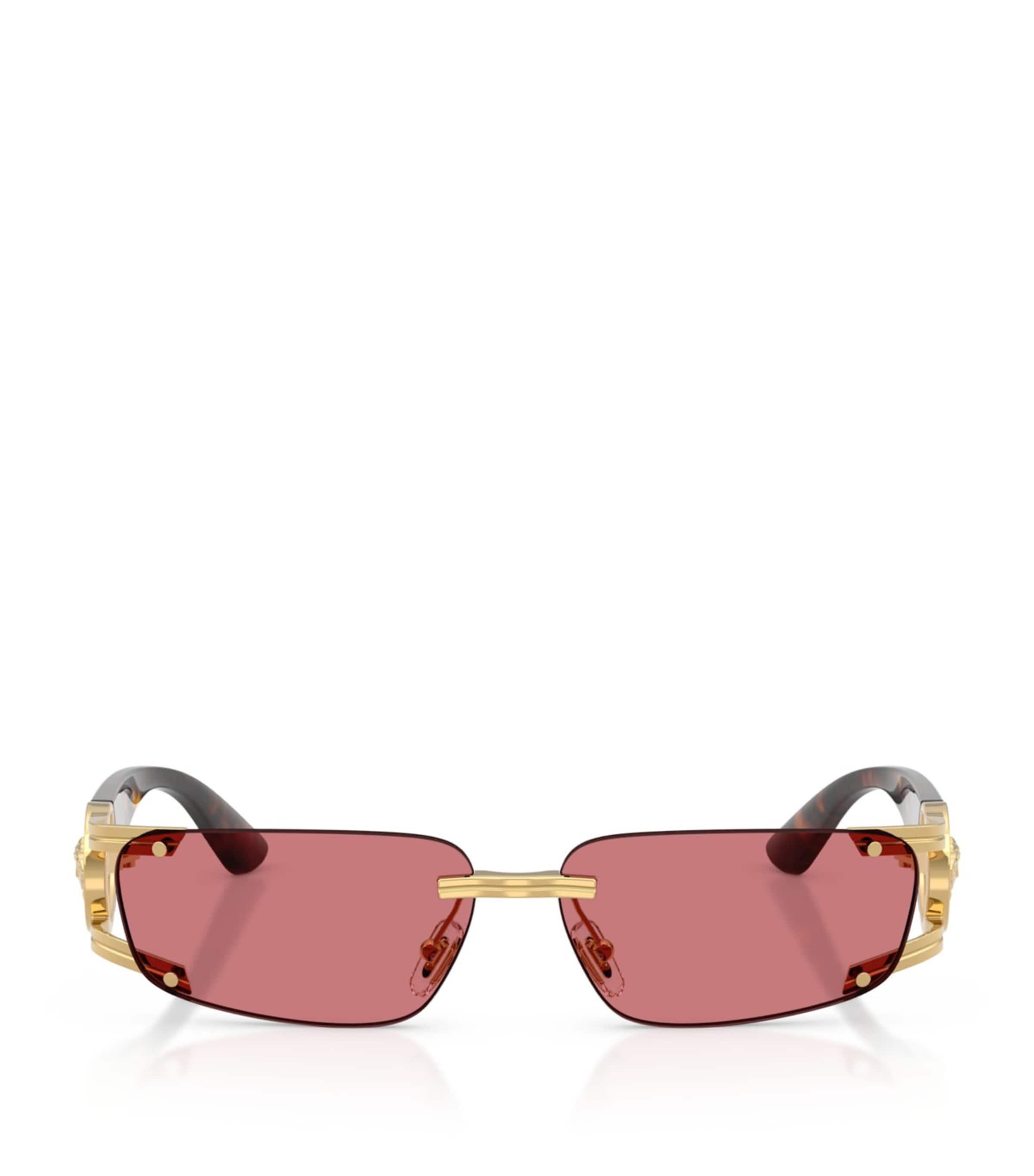 Versace Metal VE2291 Rectangle Sunglasses by VERSACE