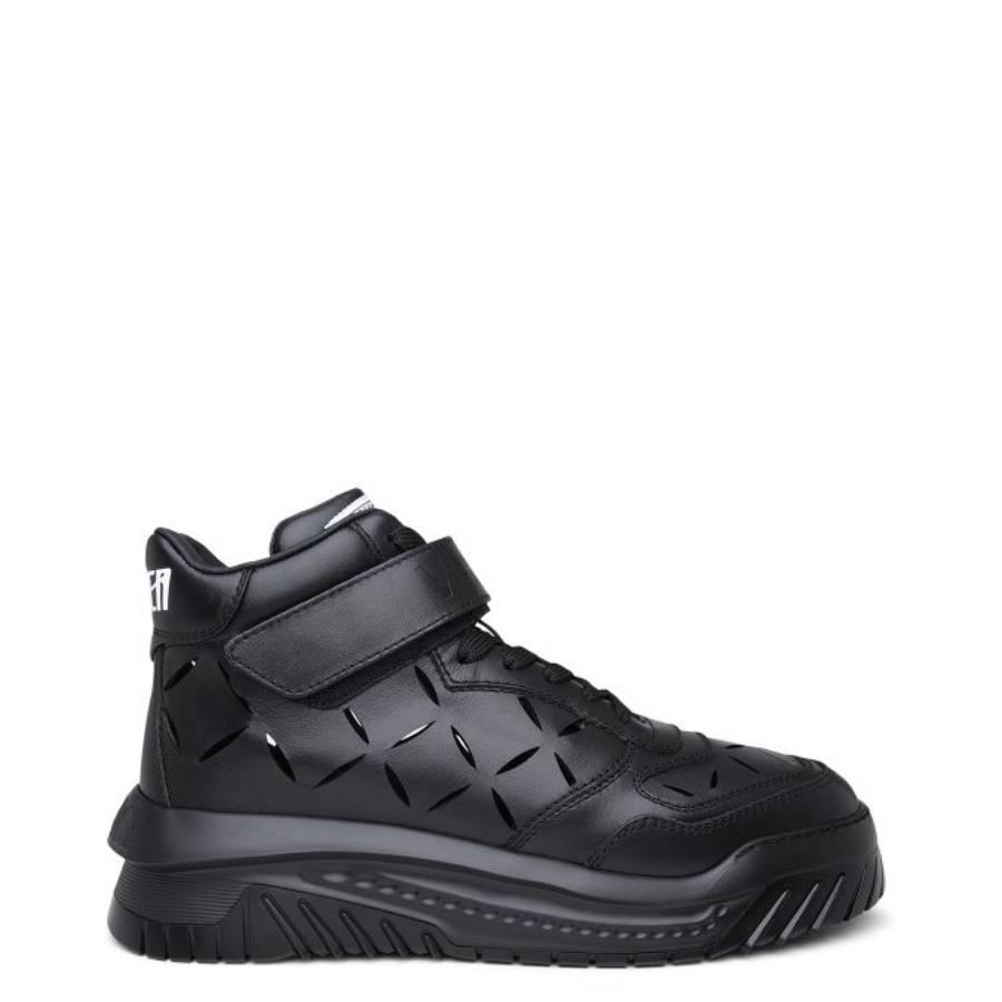 Versace Odissea Chunky Leather Sneakers by VERSACE Versace Odissea Chunky Leather Sneakers by VERSACE