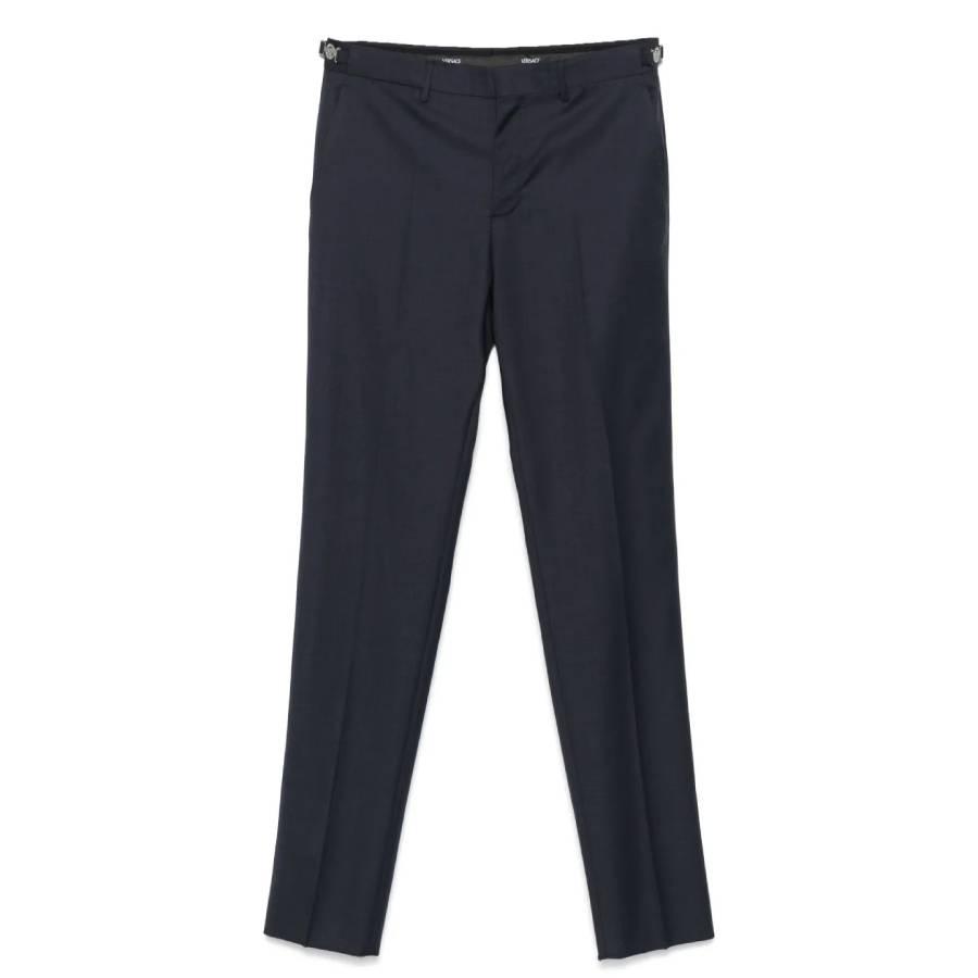 Versace Pleated Wool Formal Trousers by VERSACE