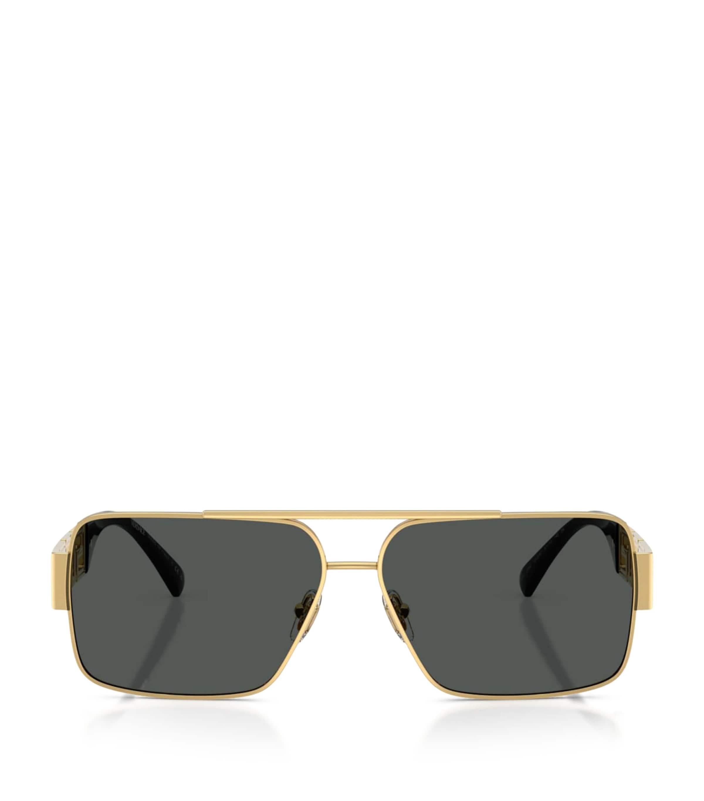 Versace Wire-Frame Rectangular Sunglasses by VERSACE