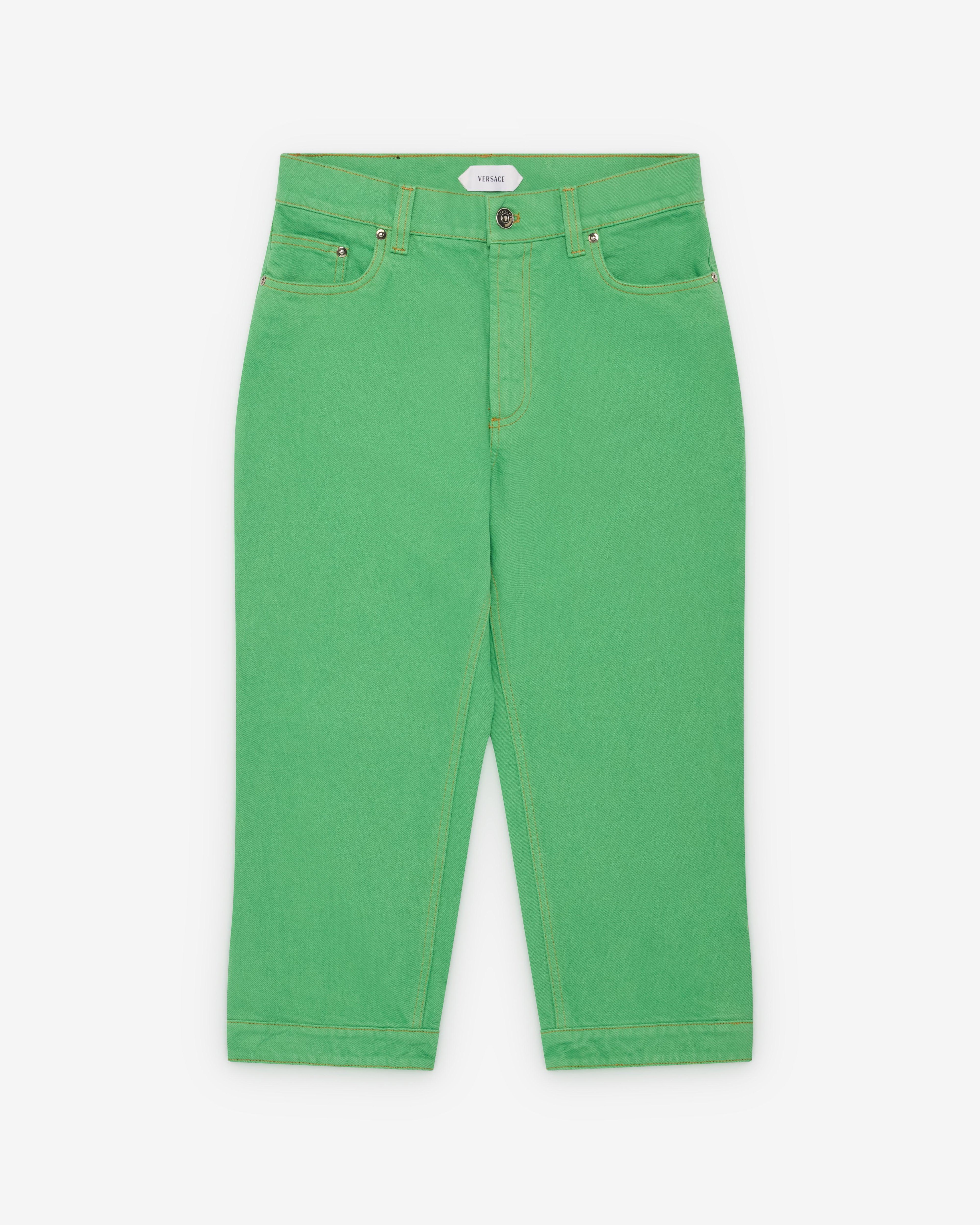 Versace - Women's Capri Jeans - (Pale Green) by VERSACE