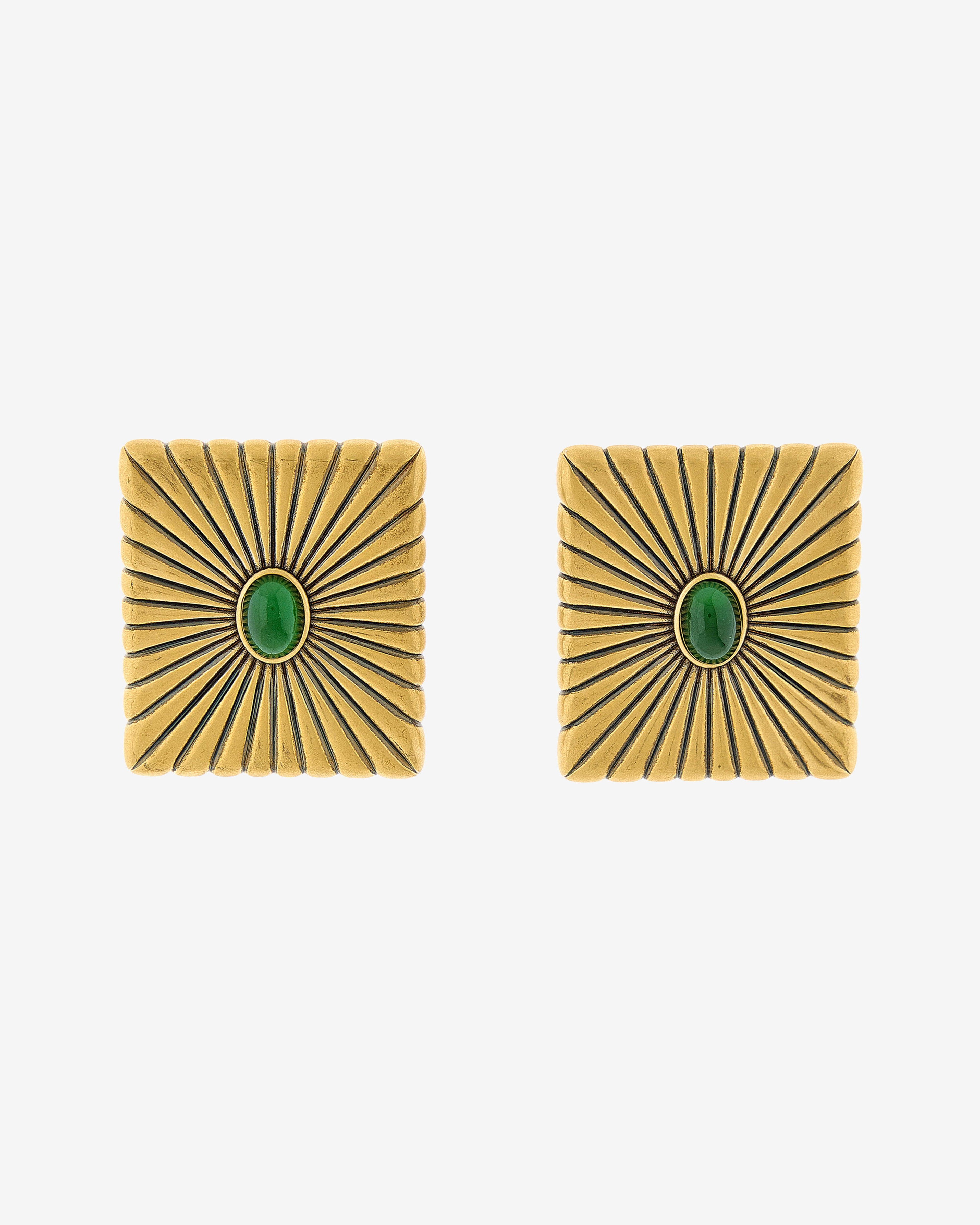 Versace - Women's Circe Earrings - (Gold/Green) by VERSACE