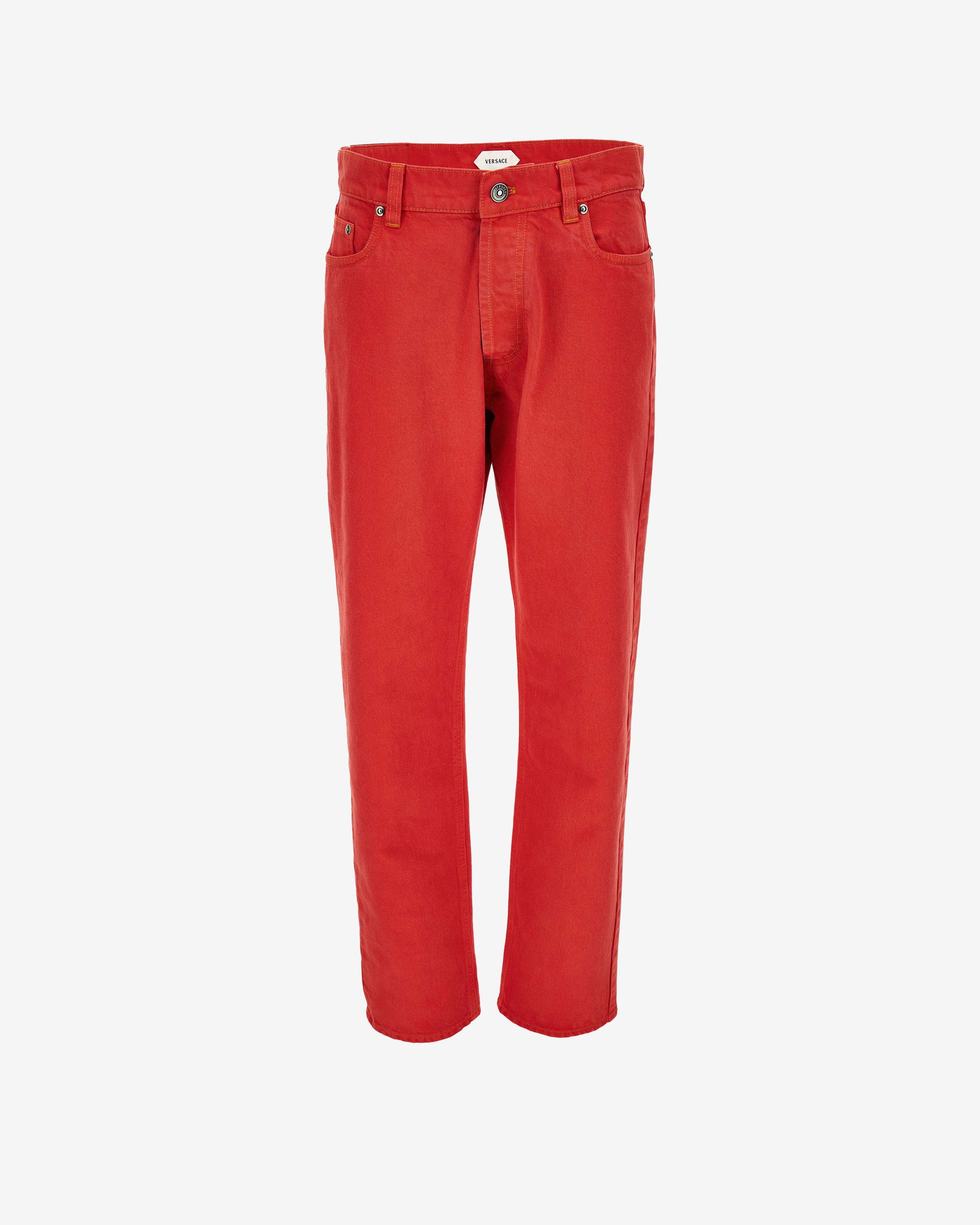 Versace - Women's Straight Jeans - (Red) by VERSACE