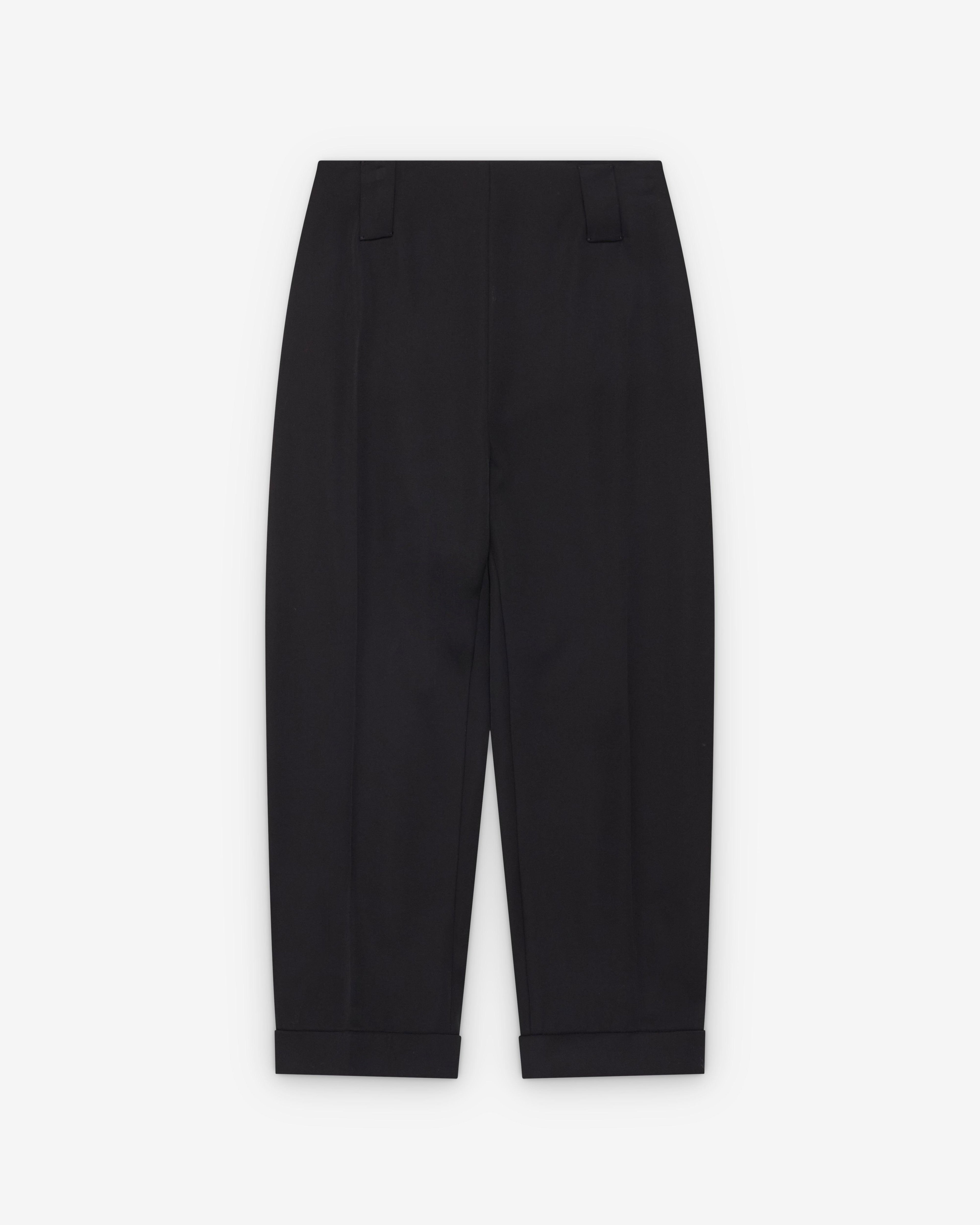 Versace  - Women's Wool Capri Trousers - (Black) by VERSACE