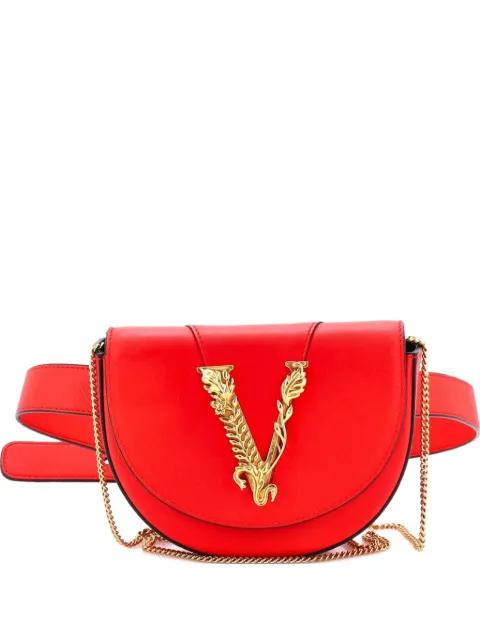 Virtus Leather belt bag by VERSACE 