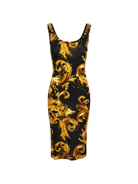 Watercolor Couture-print dress by VERSACE