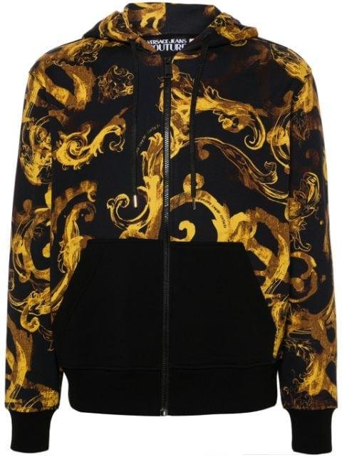 Watercolour Couture hoodied jacket by VERSACE