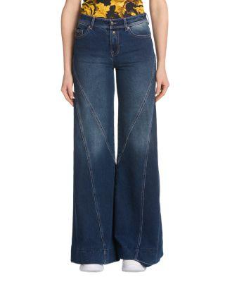 Wide Leg Jeans in Indigo by VERSACE