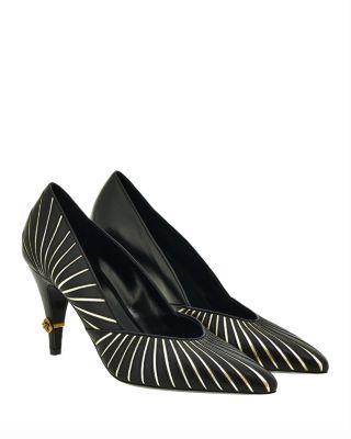 Women's Leather Pointed Pumps by VERSACE