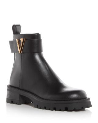 Women's V Ankle Booties by VERSACE