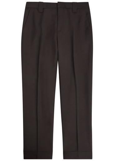 Wool and mohair-blend trousers by VERSACE