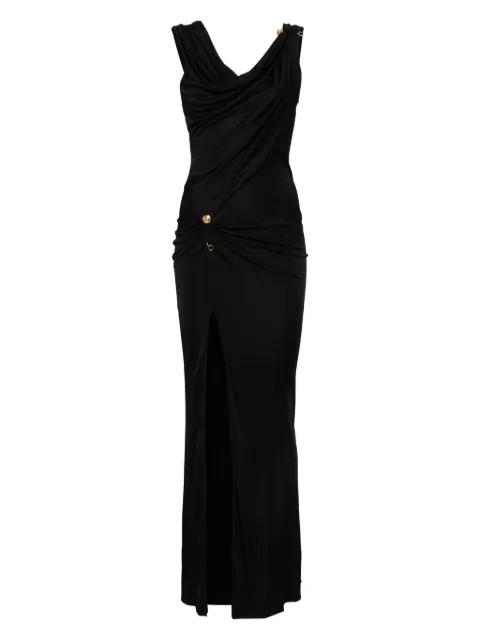 asymmetric neck dress by VERSACE