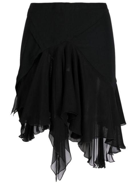 asymmetric pleated skirt by VERSACE