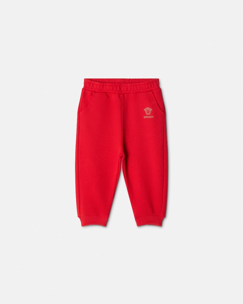 baby embroidered-logo cotton-jersey sweatpants by VERSACE