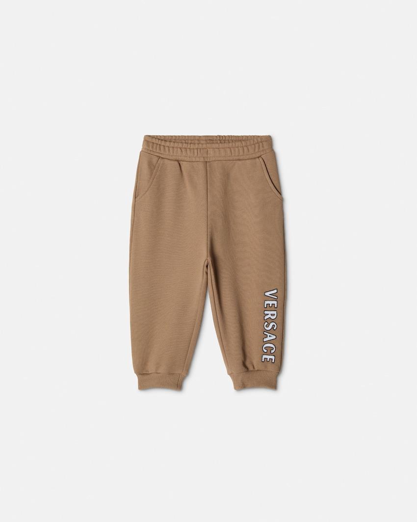 baby embroidered-logo cotton-jersey sweatpants by VERSACE