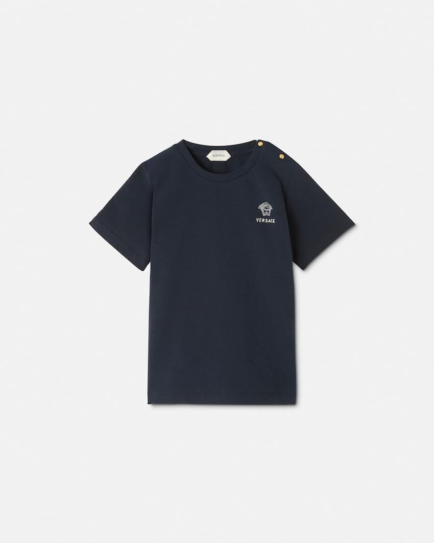 baby embroidered-logo stretch cotton-jersey t-shirt by VERSACE