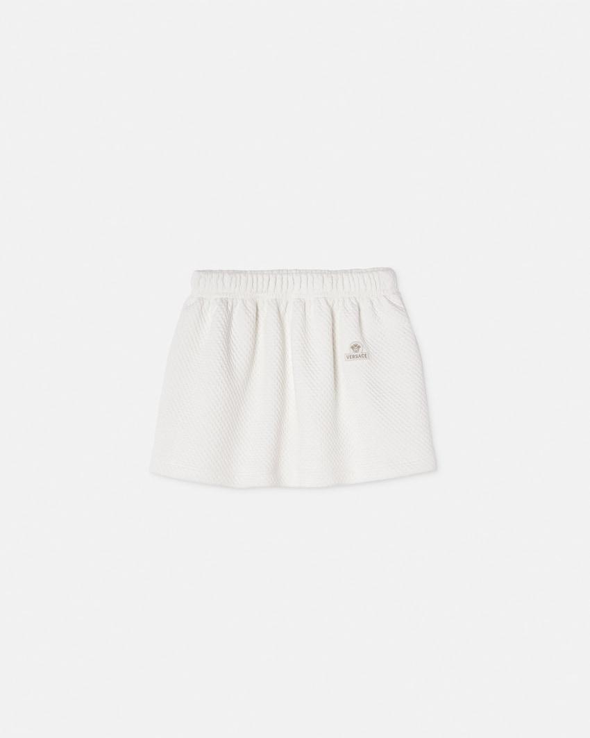 baby embroidered matelasse cotton-jersey skirt by VERSACE