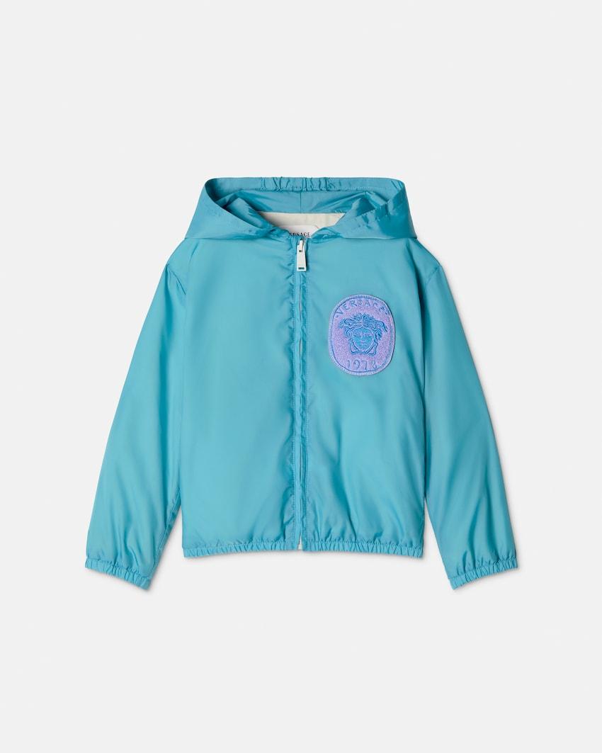 baby embroidered nylon windbreaker jacket by VERSACE