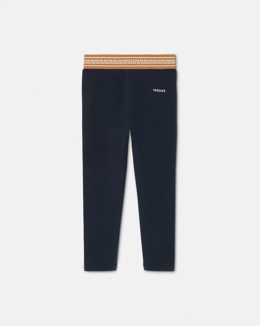 baby jacquard stretch cotton-jersey leggings by VERSACE