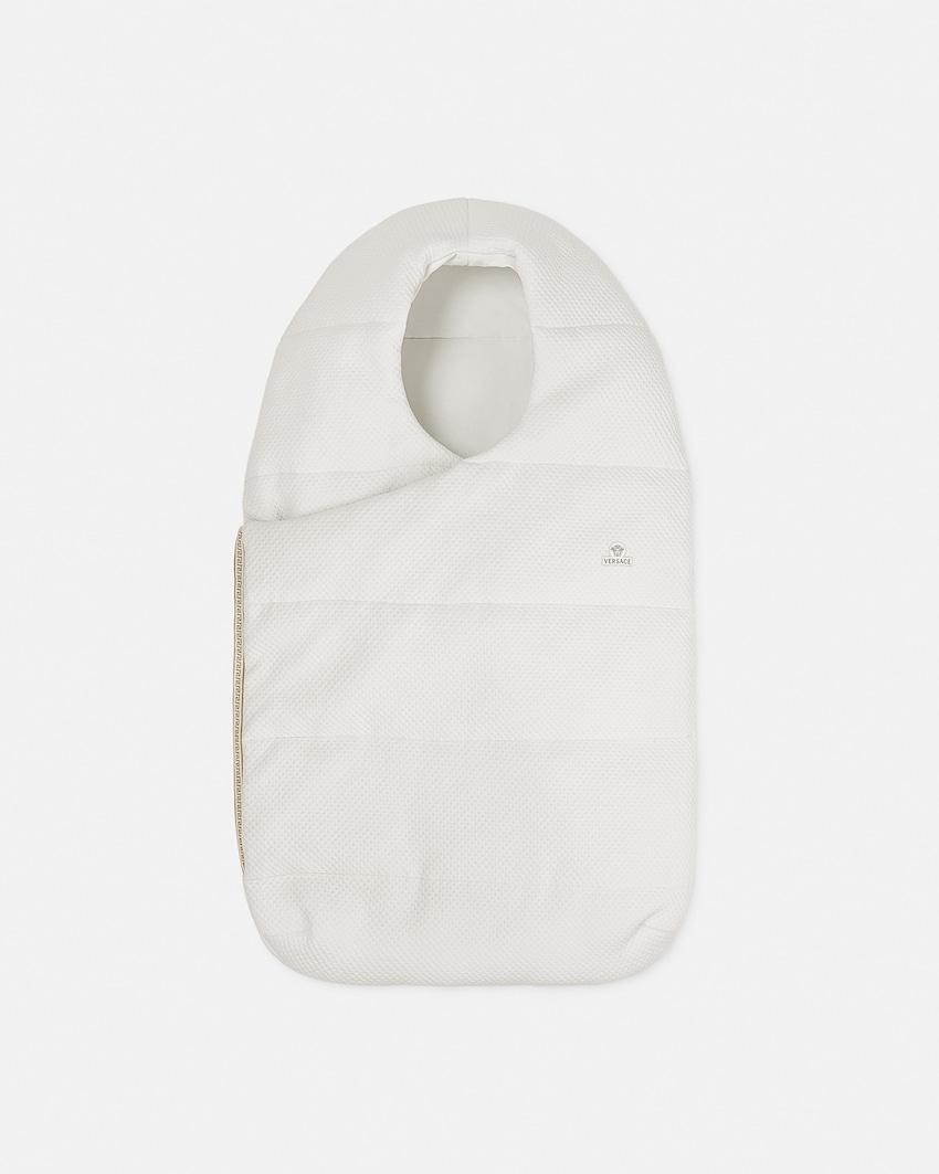 baby padded nest in embroidered matelasse jersey by VERSACE