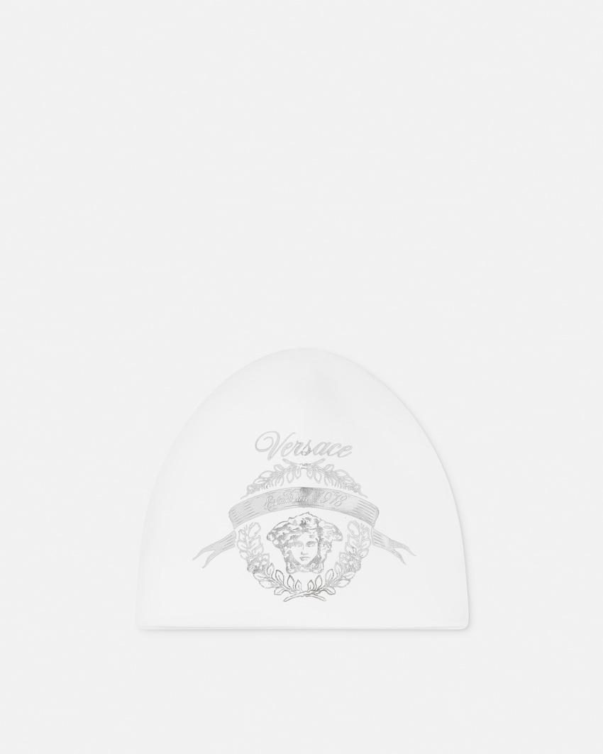 baby printed cotton-jersey cap by VERSACE