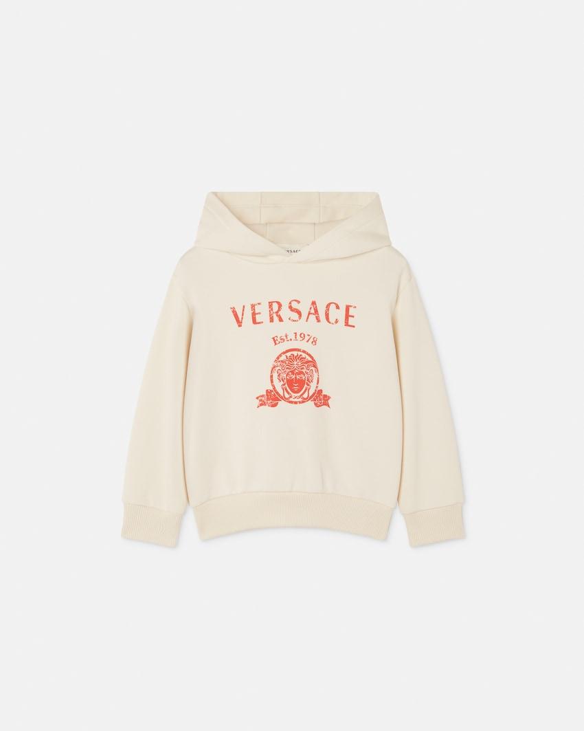 baby printed cotton-jersey hoodie by VERSACE