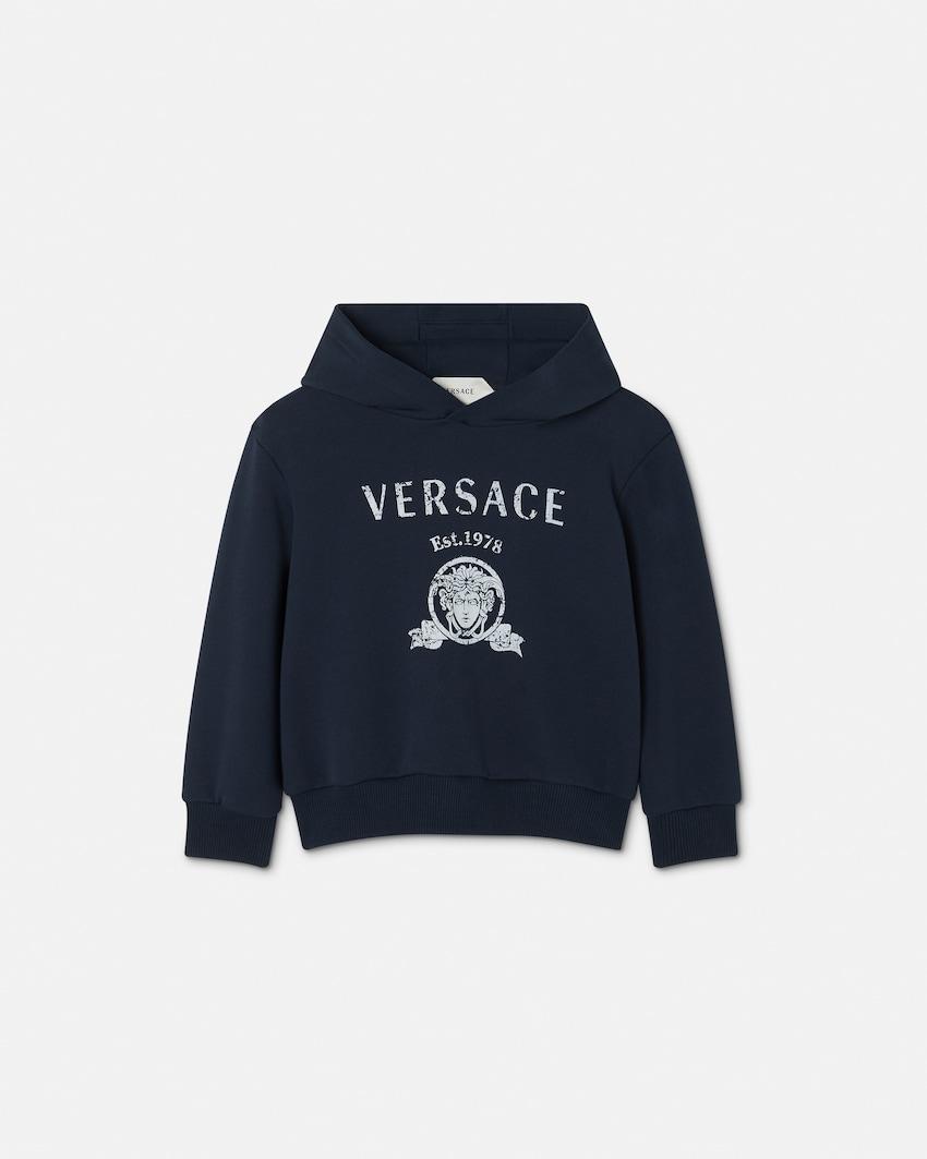 baby printed cotton-jersey hoodie by VERSACE