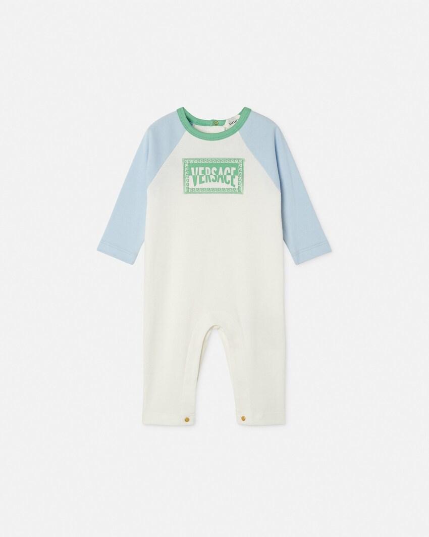 baby printed cotton-jersey sleepsuit by VERSACE