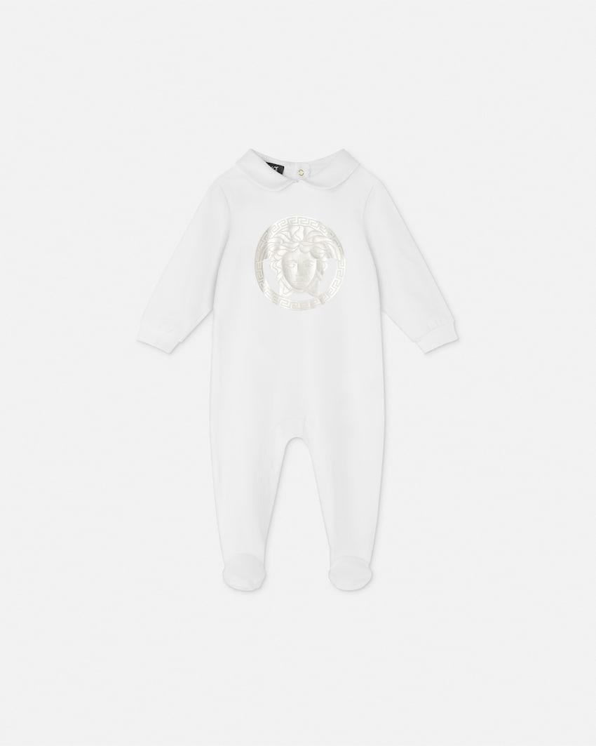baby printed cotton-jersey sleepsuit by VERSACE