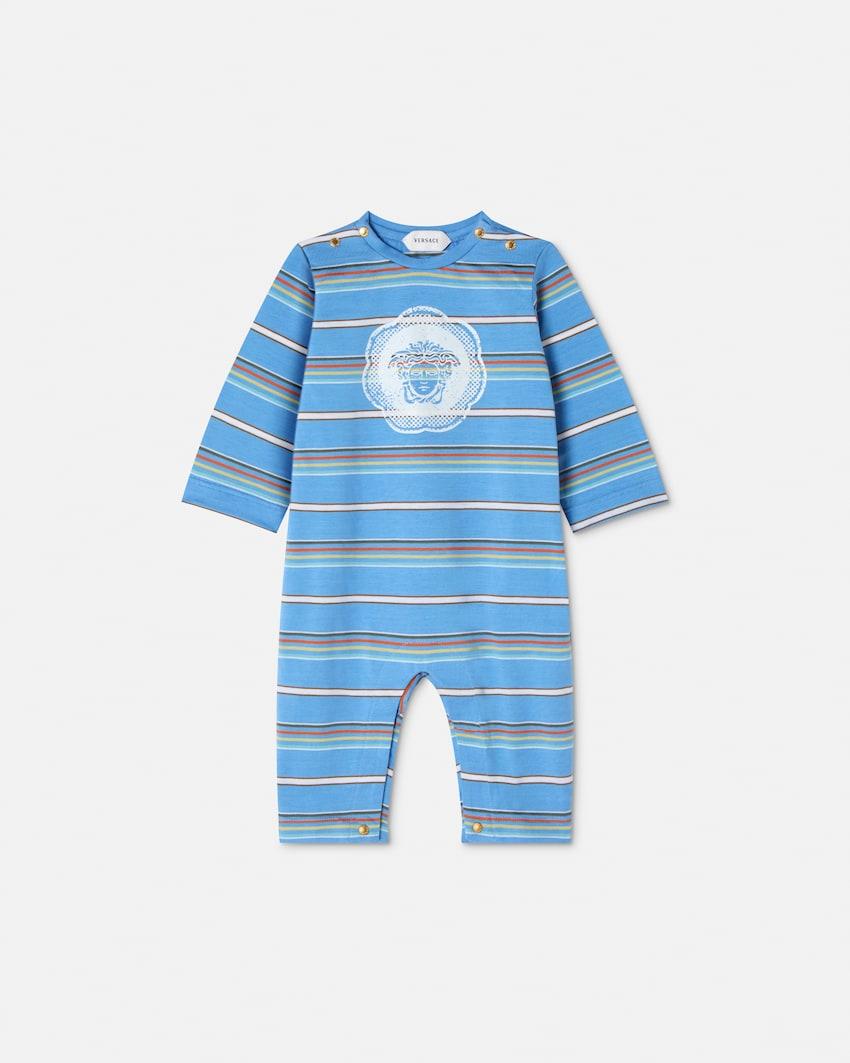 baby printed cotton-jersey sleepsuit by VERSACE