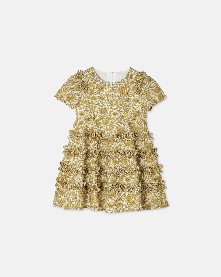 baby printed cotton-poplin dress by VERSACE