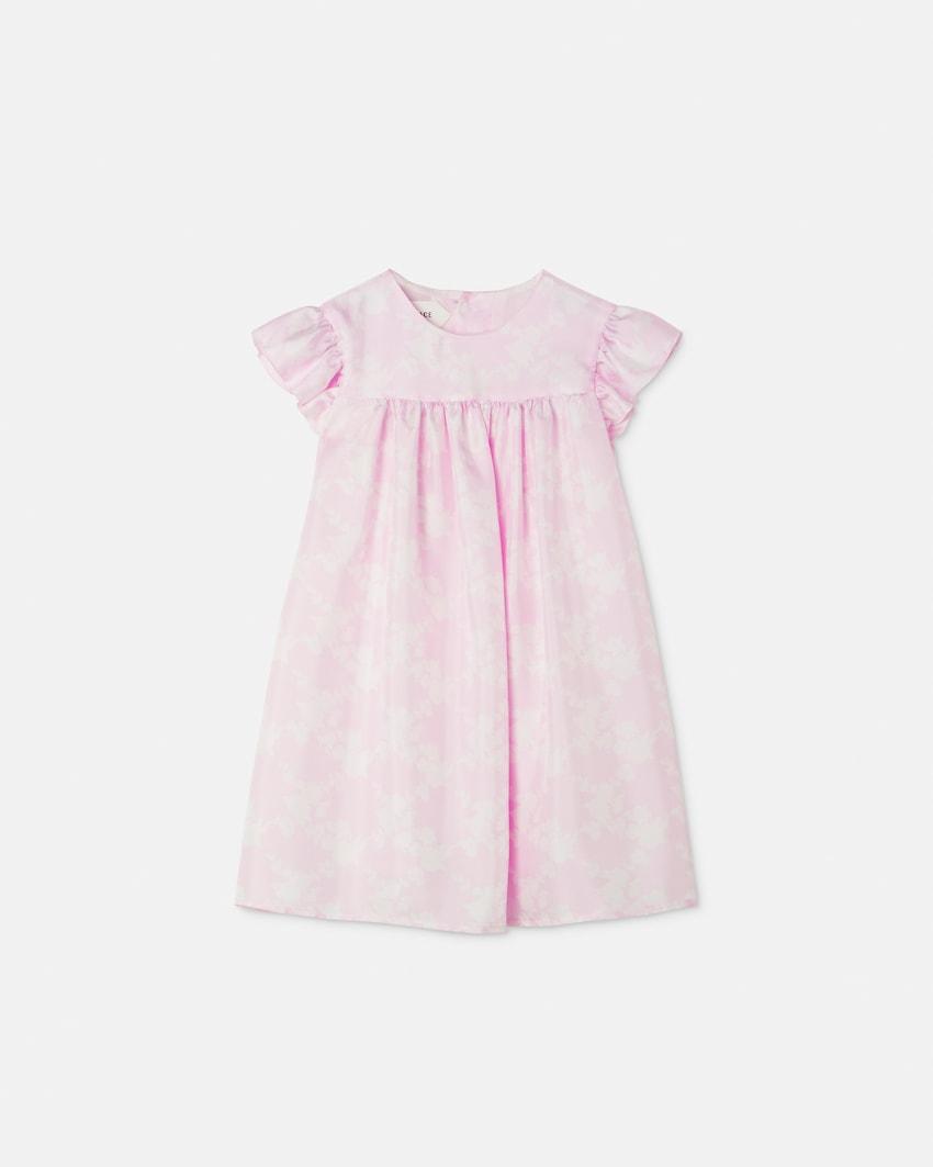baby printed silk twill dress by VERSACE